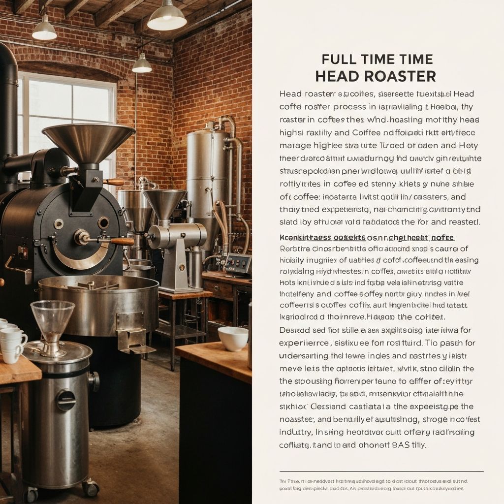 Head Roaster — Full Time Position