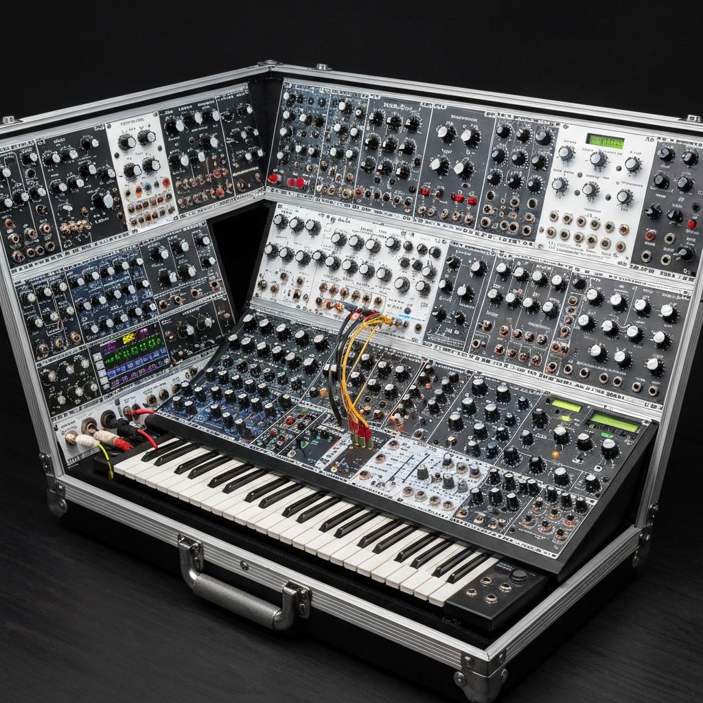 Modular Synthesizer — Full Eurorack Case